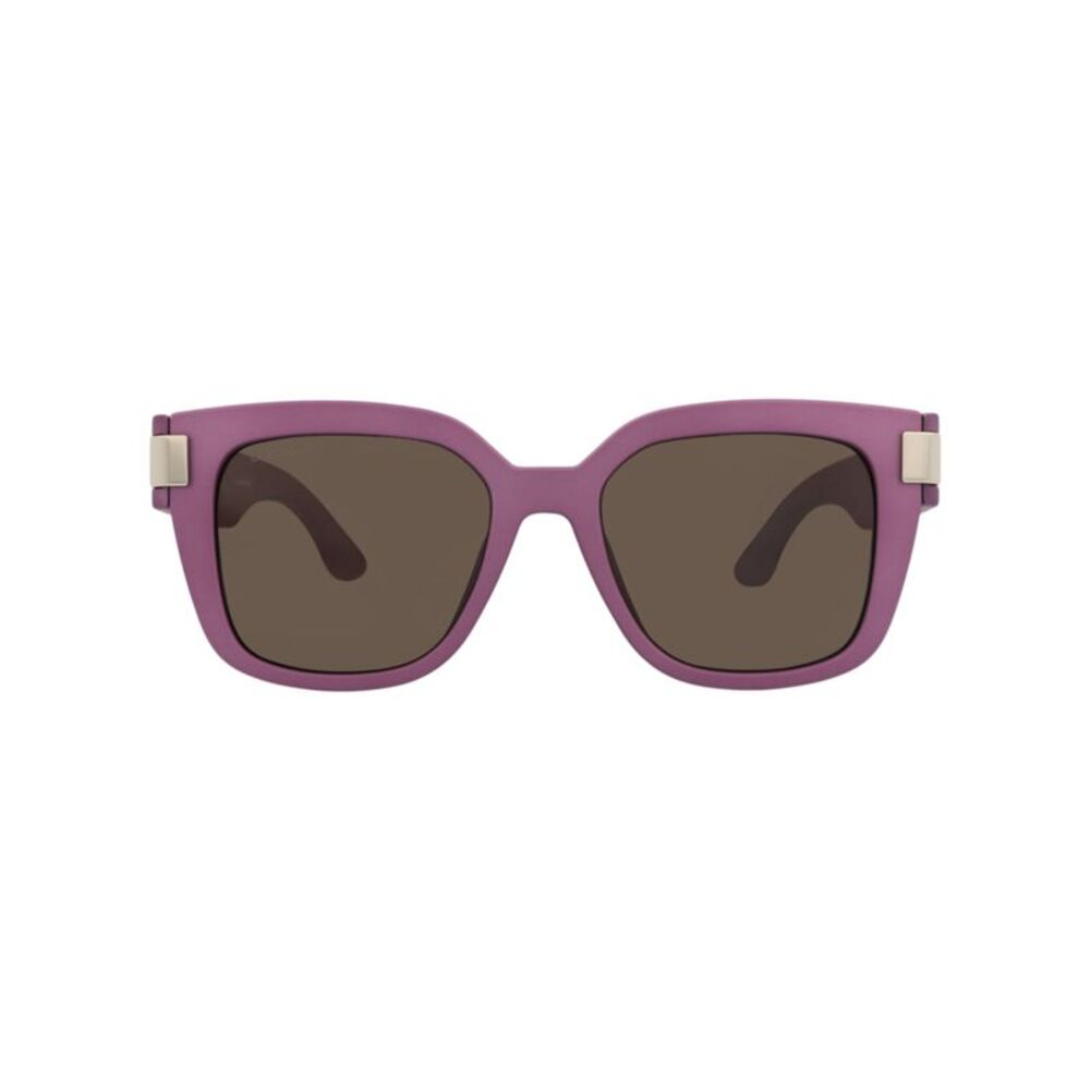 Gucci Square-Frame Injection Sunglasses Purple Womens